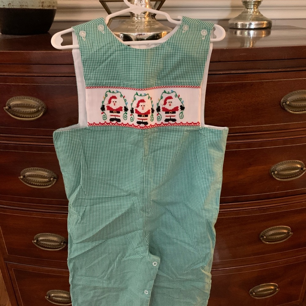 Boys smocked Santa Longall